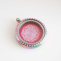 Majestic Mandala - Locket & Plate Set - 3cm